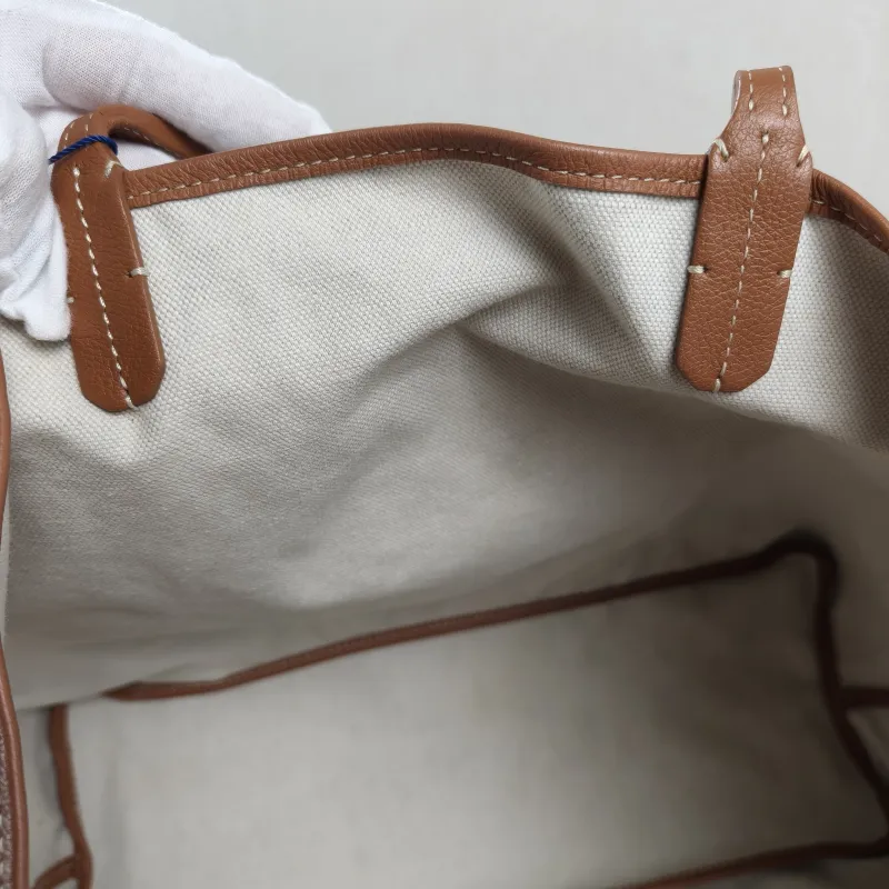 GOYARD Shoulder Bag SAINT LOUIS Shopping Tote Brown ine Canvas Small34 × 15 × 28 cm — detail view 9 of 13
