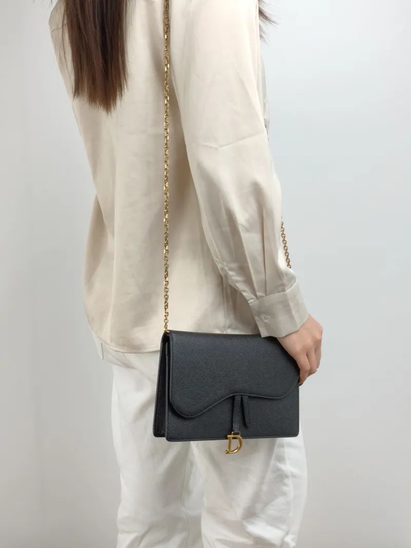DIOR Crossbody Bag Saddle Chain Bagwoc — on-model view 1 of 2