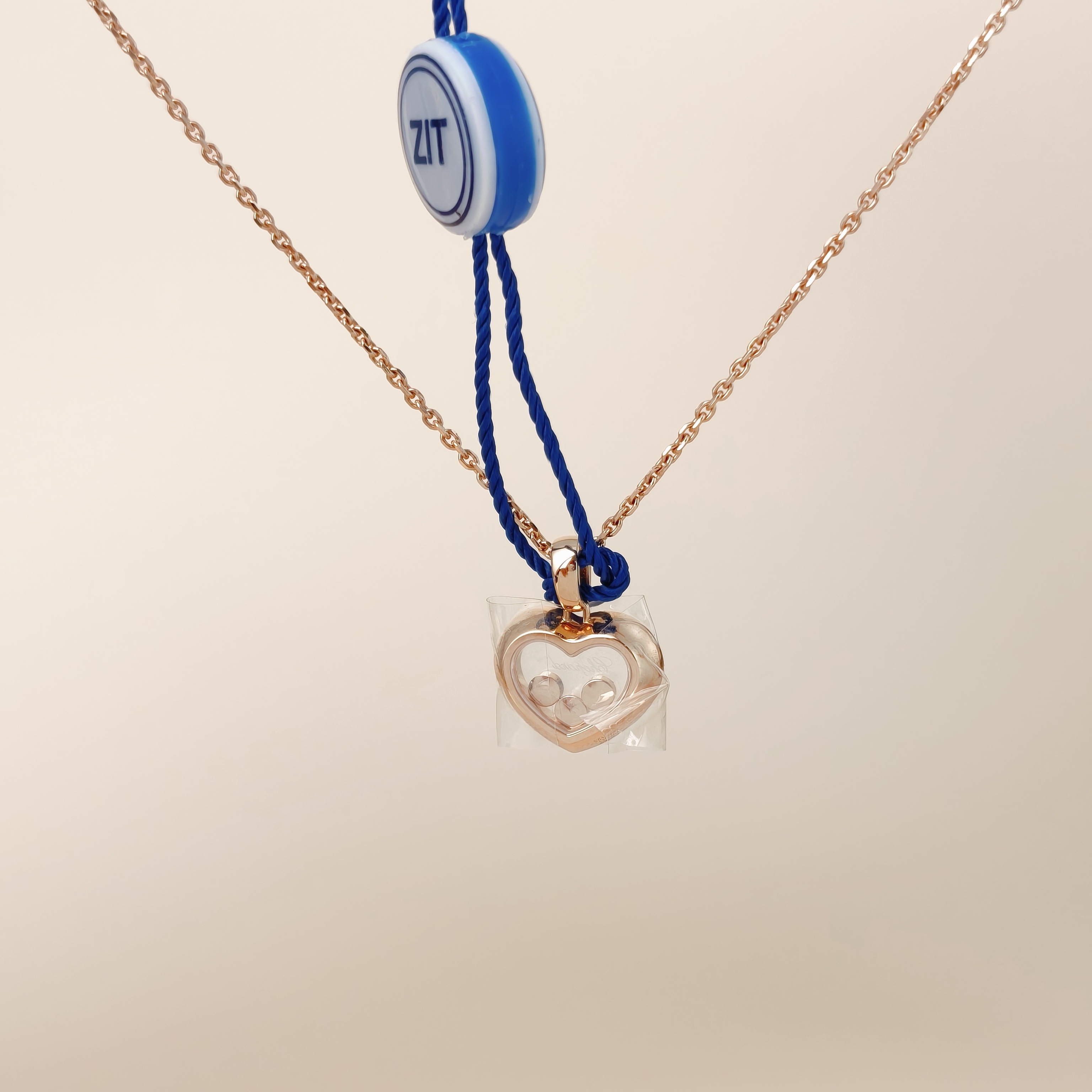 CHOPARD Necklace Happy Diamonds Icons Pavé Diamond Necklace Rose Gold Diamond18KR ose Gold One Size41cm — cover view 11 of 12