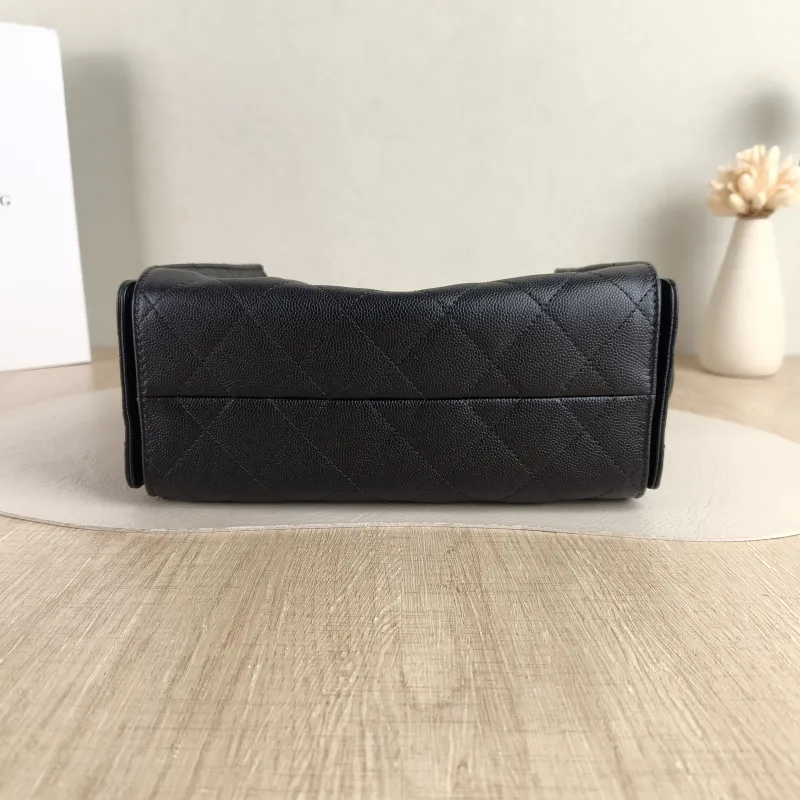 Chanel Shoulder Bag 25Bag Black Grained Calfskin Mini 20 × 12.5 × 22 cm — cover view 2 of 6