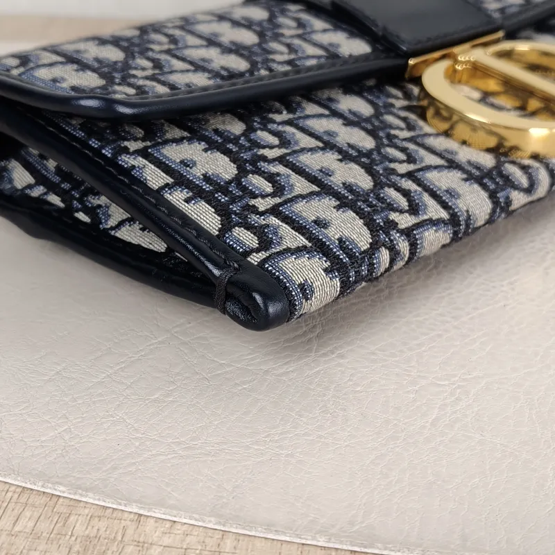 DIOR Crossbody Bag Edition Chain Shoulder Crossbody Bag Blue Canvas One Size 27.5 × 3 × 12.5 cm — detail view 1 of 12