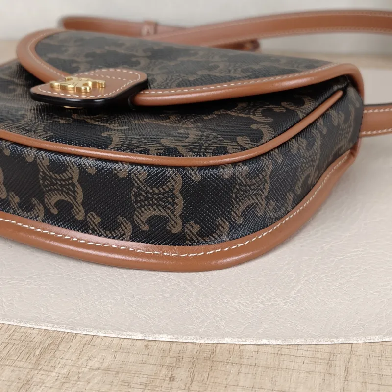 CELINE Crossbody Bag BESACE Monogram PV Cmini15 × 4 × 11 cm — detail view 6 of 11