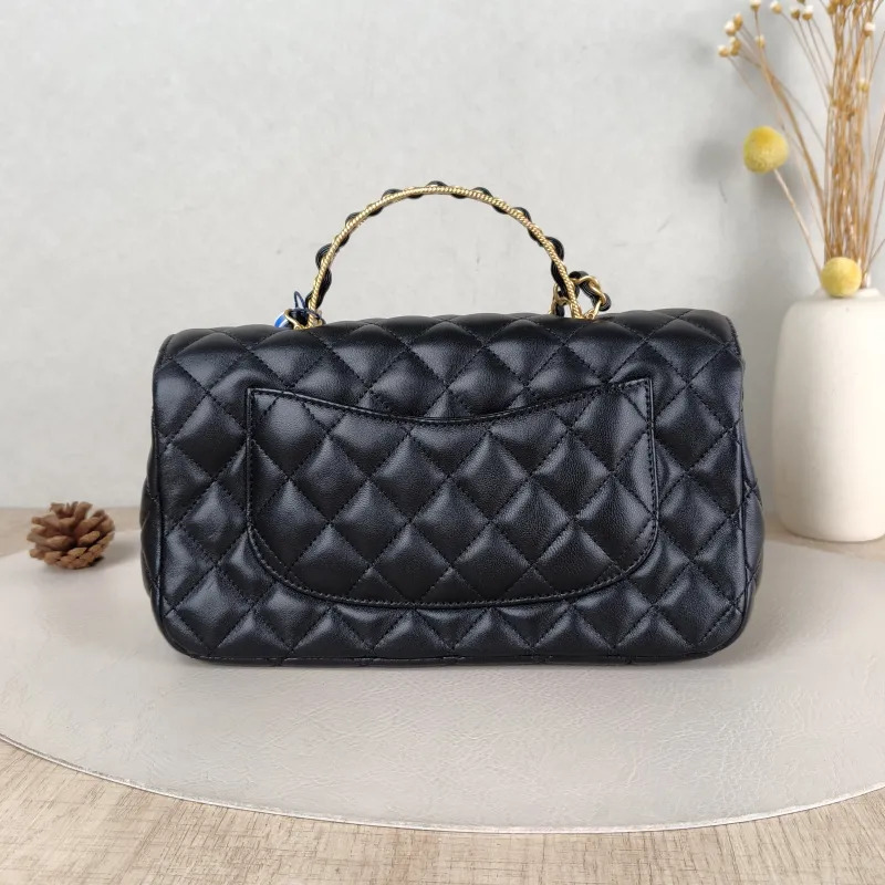 Chanel Crossbody Bag cf Black Lambskin One Size 23.5 × 7 × 14.5 cm Microchip Edition — cover view 2 of 5