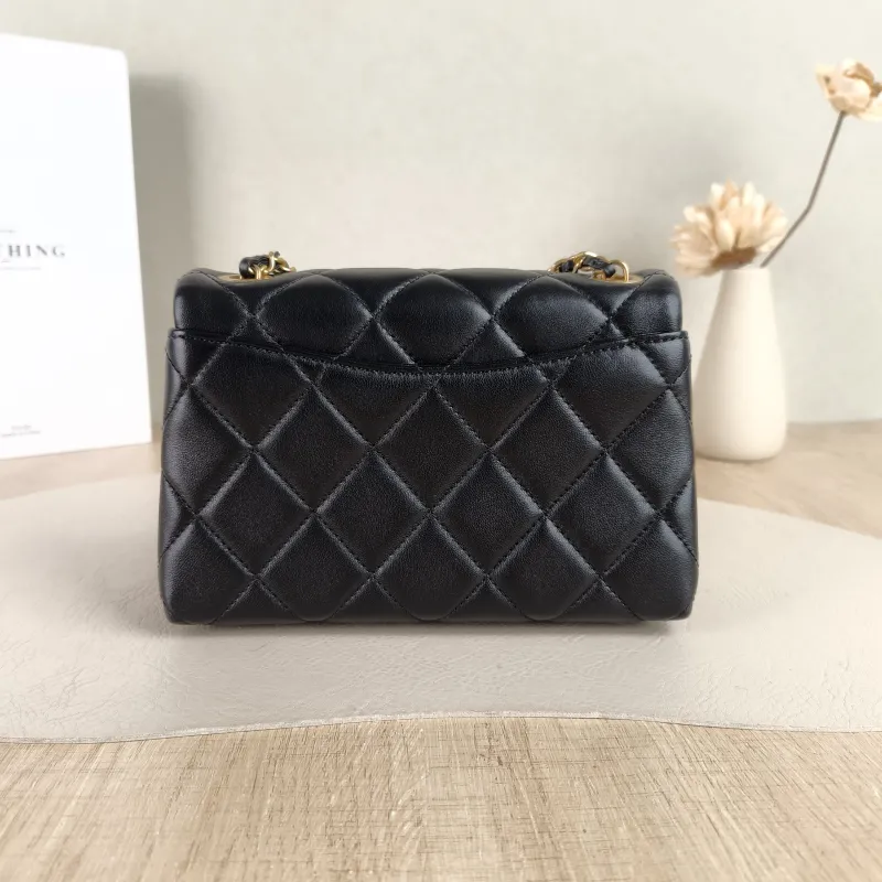 Chanel Crossbody Bag C Edition Black Lambskin Mini 18 × 7 × 12 cm — cover view 5 of 6