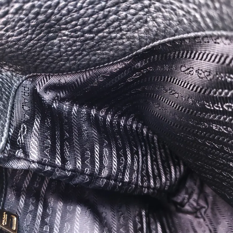 PRADA Shoulder Bag Hobo Shoulder Bag Black Calfskin One Size32 × 15 × 31 cm — detail view 8 of 13