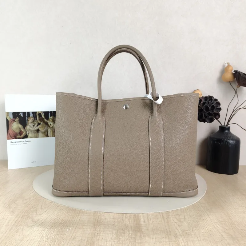 Hermès Top Handle Bag Garden Party 36 36 Negonda Calfskin Large 36 × 17 × 26 cm z