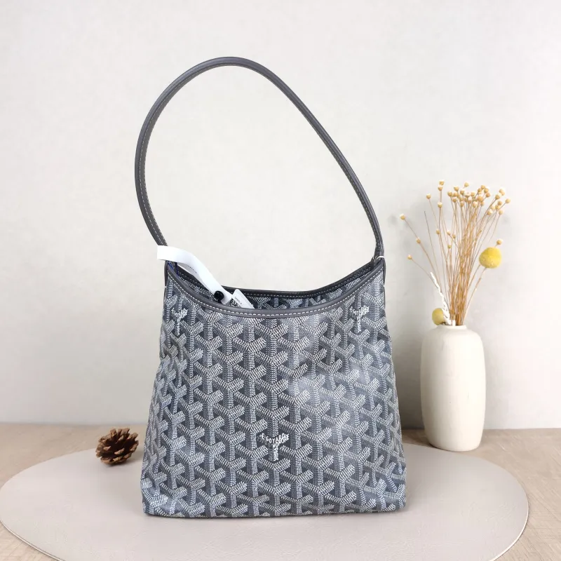 GOYARD Shoulder Bag Boheme Hobo​Grey PV Cmini29 × 11 × 18.5 cm