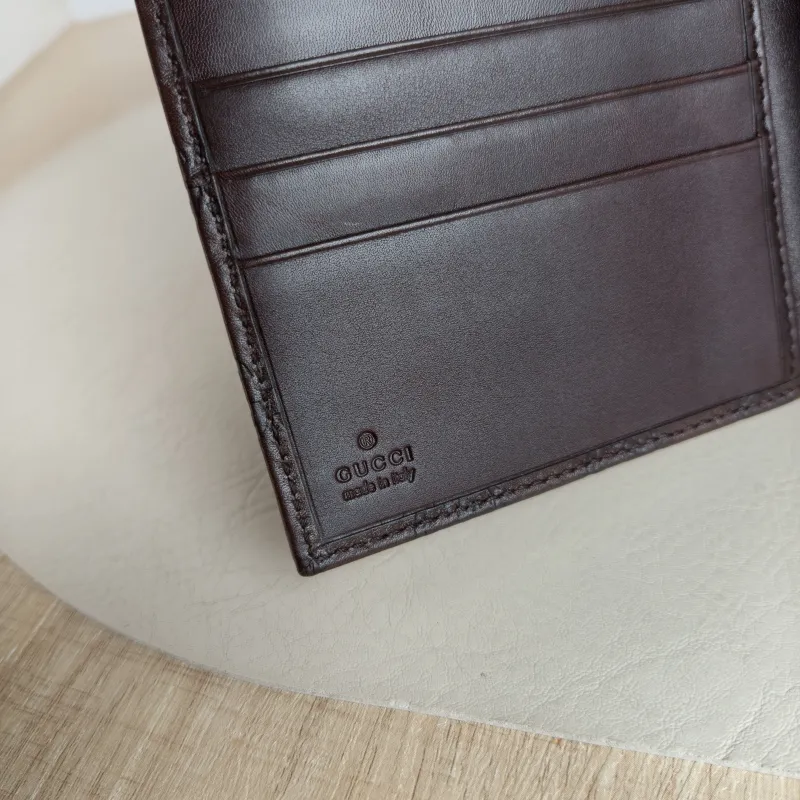 GUCCI Wallet Wallet Brown Calfskin One Size11 × 1.5 × 15.5 cm — detail view 1 of 7