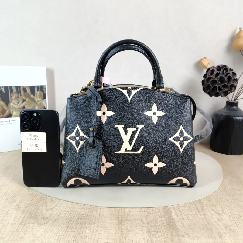 Louis Vuitton Crossbody Bag PETIT PALAIS Tote Bag Monogram Empreinte Embossed Calfskin Small 29 × 12.5 × 18 cm — cover view 6 of 6