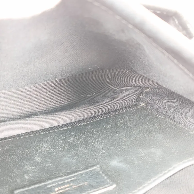 SAINT LAURENT Crossbody Bag Niki Black Waxed Leather Calfskin Small 21 × 7.5 × 16 cm — detail view 9 of 13