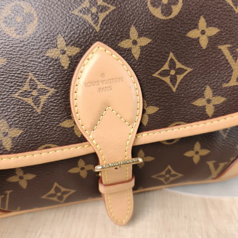Louis Vuitton Crossbody Bag Diane Baguette Bag Shoulder Strap PVC Small 24 × 9 × 15 cm — detail view 8 of 13
