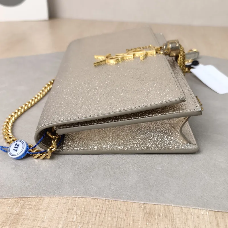 SAINT LAURENT Crossbody Bag KATE Edition Gold Small20 × 5 × 12.5 cm — detail view 9 of 9