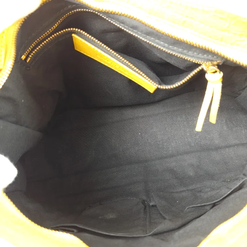 BALENCIAGA Crossbody Bag Classic City Yellow Lambskin Small 30 × 10 × 21 cm — detail view 3 of 12