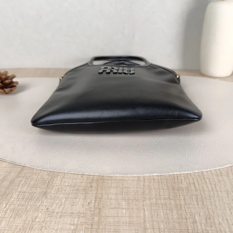 Miumiu Shoulder Bag IVY Tote Shopping Tote Black CC alfskin Mini 20*24 — cover view 2 of 5