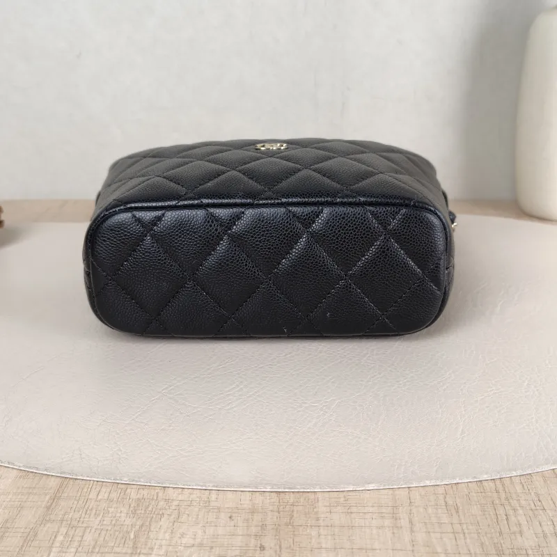 Chanel Crossbody Bag Crossbody Bag Black Grained Calfskin One Size 15.5 × 6 × 12 cm — cover view 5 of 5