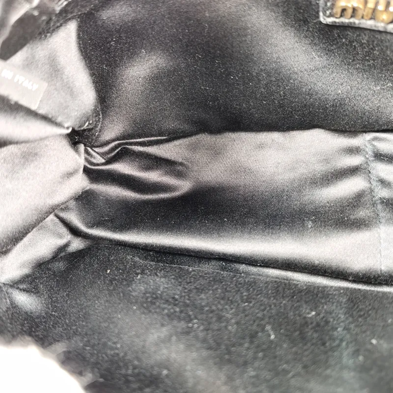 Miumiu Top Handle Bag Pocket Top Handle Bag Black Lambskin 32 × 12 × 13 cm — detail view 3 of 15
