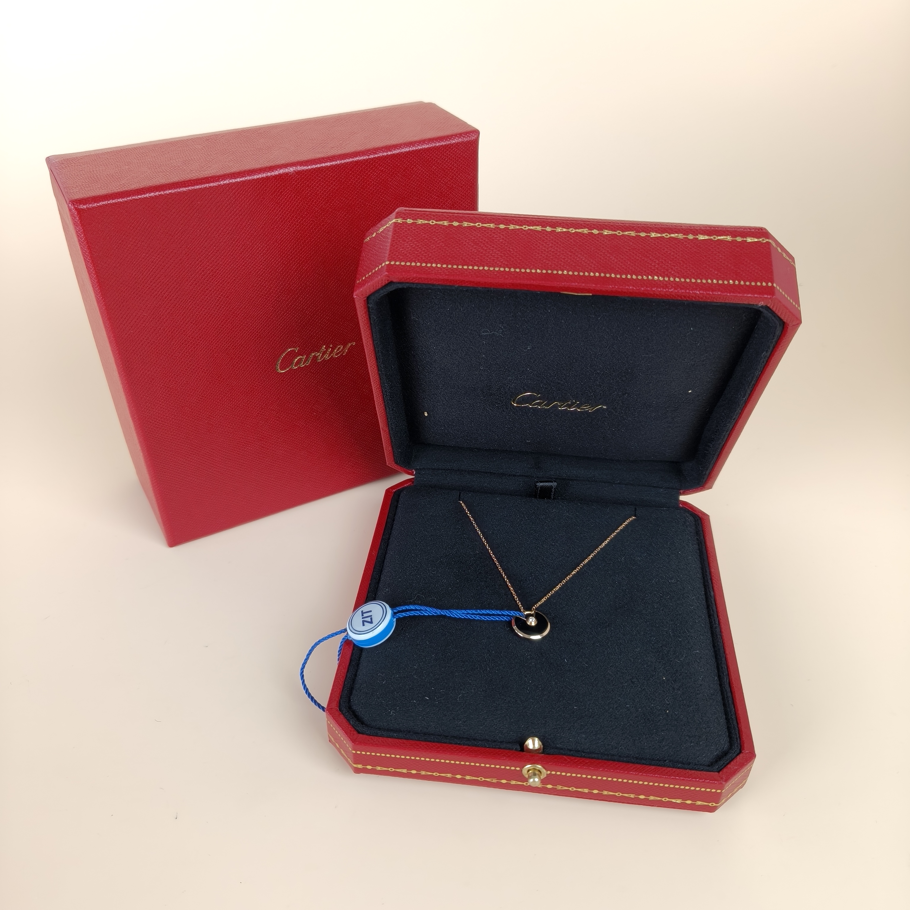 CARTIER Necklace Amulette de Necklace 18KR ose Gold Small0.12*41 — cover view 6 of 8