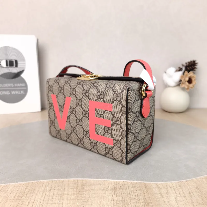 GUCCI Crossbody Bag LOVE Box Camera Bag Monogram PVC One Size 18 × 7 × 11 cm — cover view 3 of 5