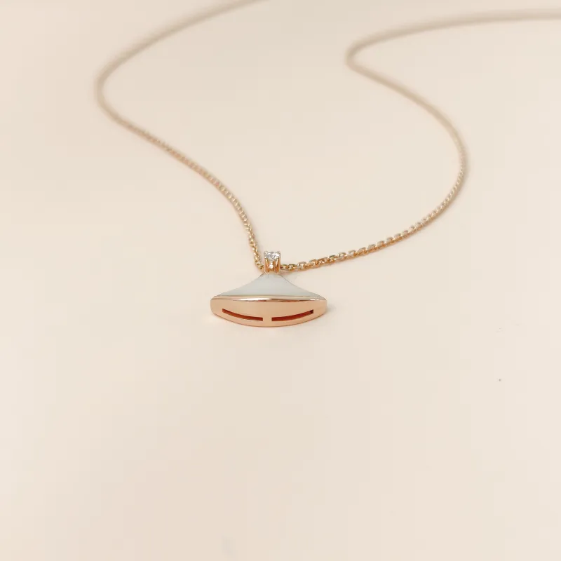 Bvlgari Necklace Divas' Dream White Mother-of-Pearl Diamond18KR ose Gold Small44cm — cover view 3 of 10