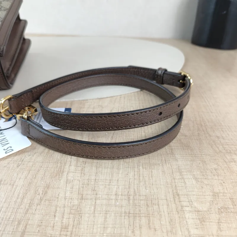 GUCCI Top Handle Bag Ophidia GG Messenger Bag Monogram PVC Medium 25 × 7 × 17.5 cm — detail view 13 of 13