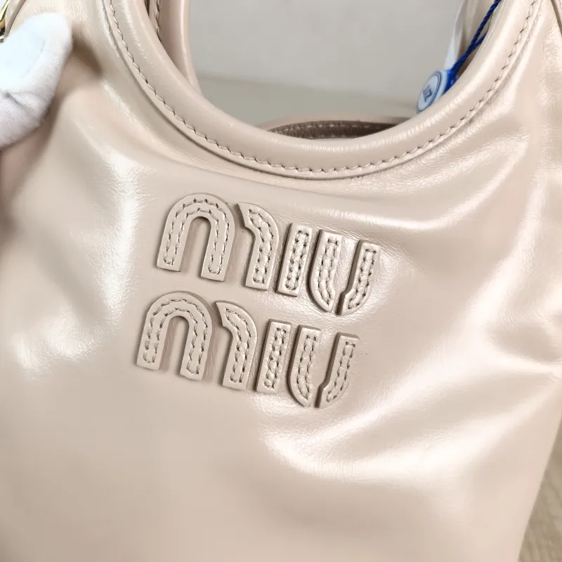 Miumiu Shoulder Bag IVY Tote Shopping Tote Pink Calfskin Mini 20*24 — detail view 3 of 11