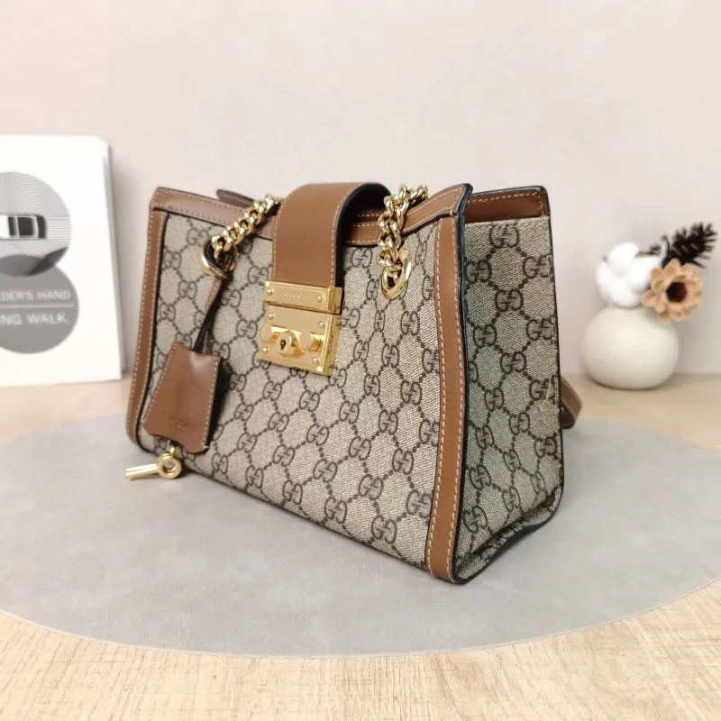 GUCCI Shoulder Bag Padlock Tote Monogram PVC Medium26 × 10 × 18 cm — cover view 2 of 5