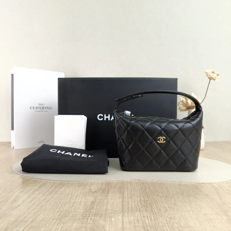 Chanel Crossbody Bag Crossbody Bag Black Grained Calfskin One Size 16 × 6 × 13 cm — cover view 5 of 5