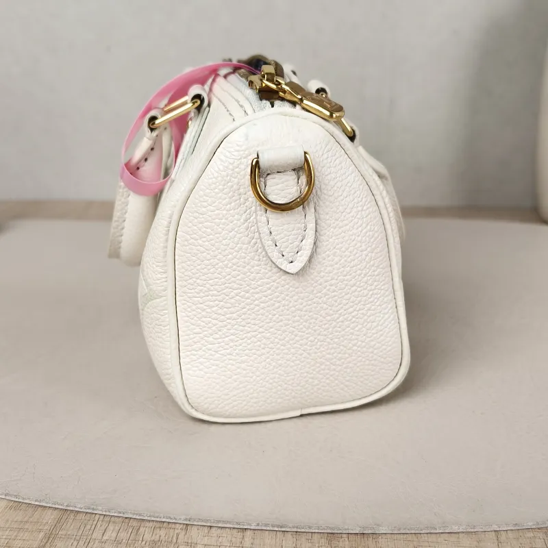 Louis Vuitton Crossbody Bag Speedy Nano White · Green Monogram Empreinte Embossed Calfskin nano 16 × 7.5 × 10 cm — detail view 2 of 11
