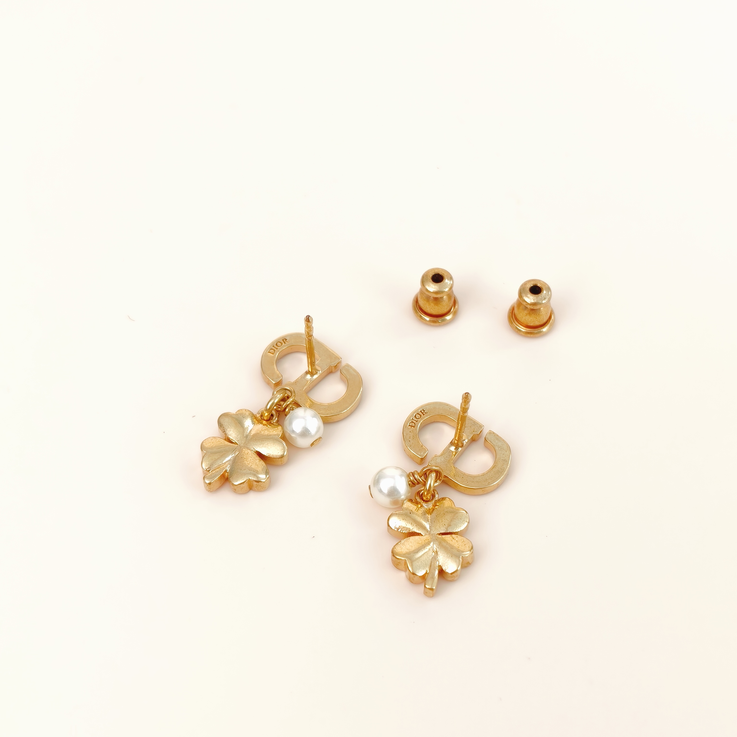 DIOR Earrings CD Pearl Earrings Gold One Size — cover view 6 of 10