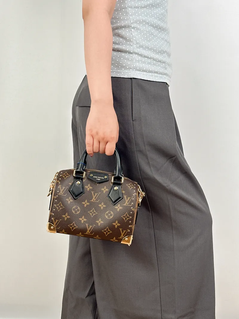 Louis Vuitton Crossbody Bag Speedy Trunk 20Monogram PVC Small20.5 × 11 × 13.5 cm — on-model view 3 of 3