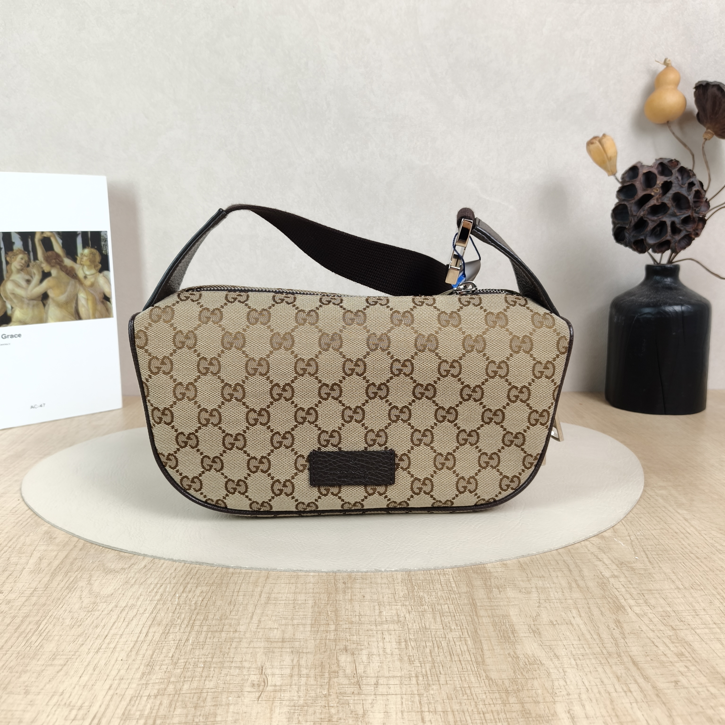 GUCCI Belt Bag Belt Bag Monogram Canvas One Size27 × 13 × 12 cm