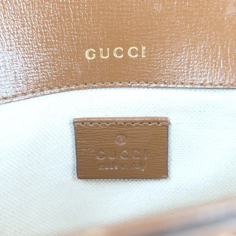 GUCCI Crossbody Bag Horsebit 1955 Horsebit Small Monogram PVC Small 20.5 × 5 × 14.5 cm — detail view 10 of 12