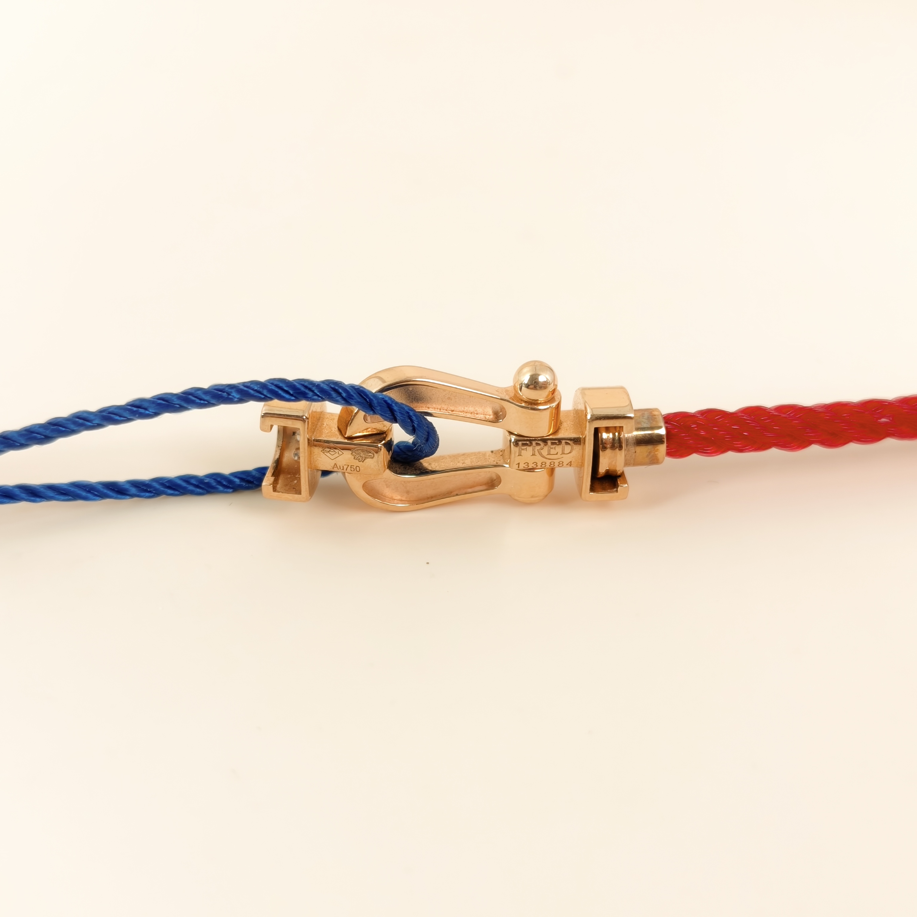 FRED Bracelet Force 10 Collection Bracelet Red Diamond18KR ose Gold Medium2*1cm — cover view 5 of 6