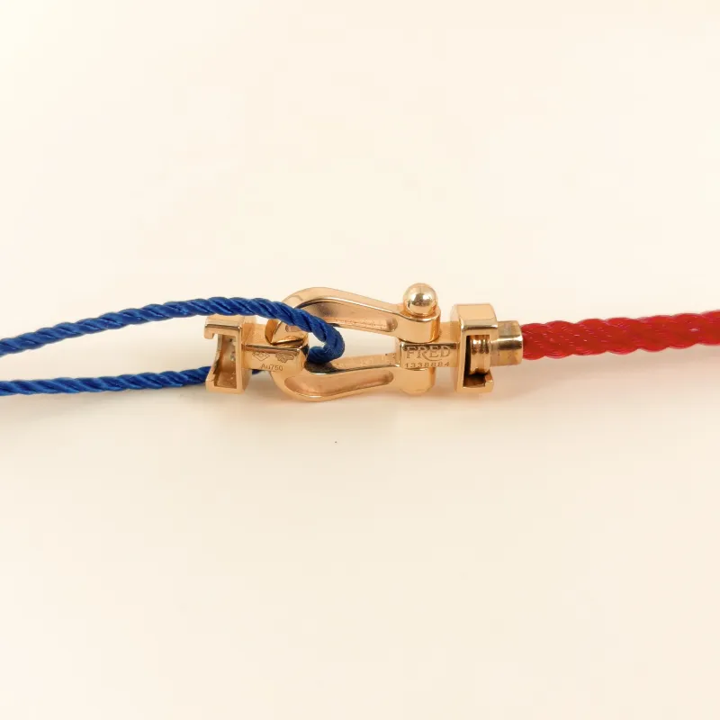 FRED Bracelet Force 10 Collection Bracelet Red Diamond18KR ose Gold Medium2*1cm — cover view 5 of 6