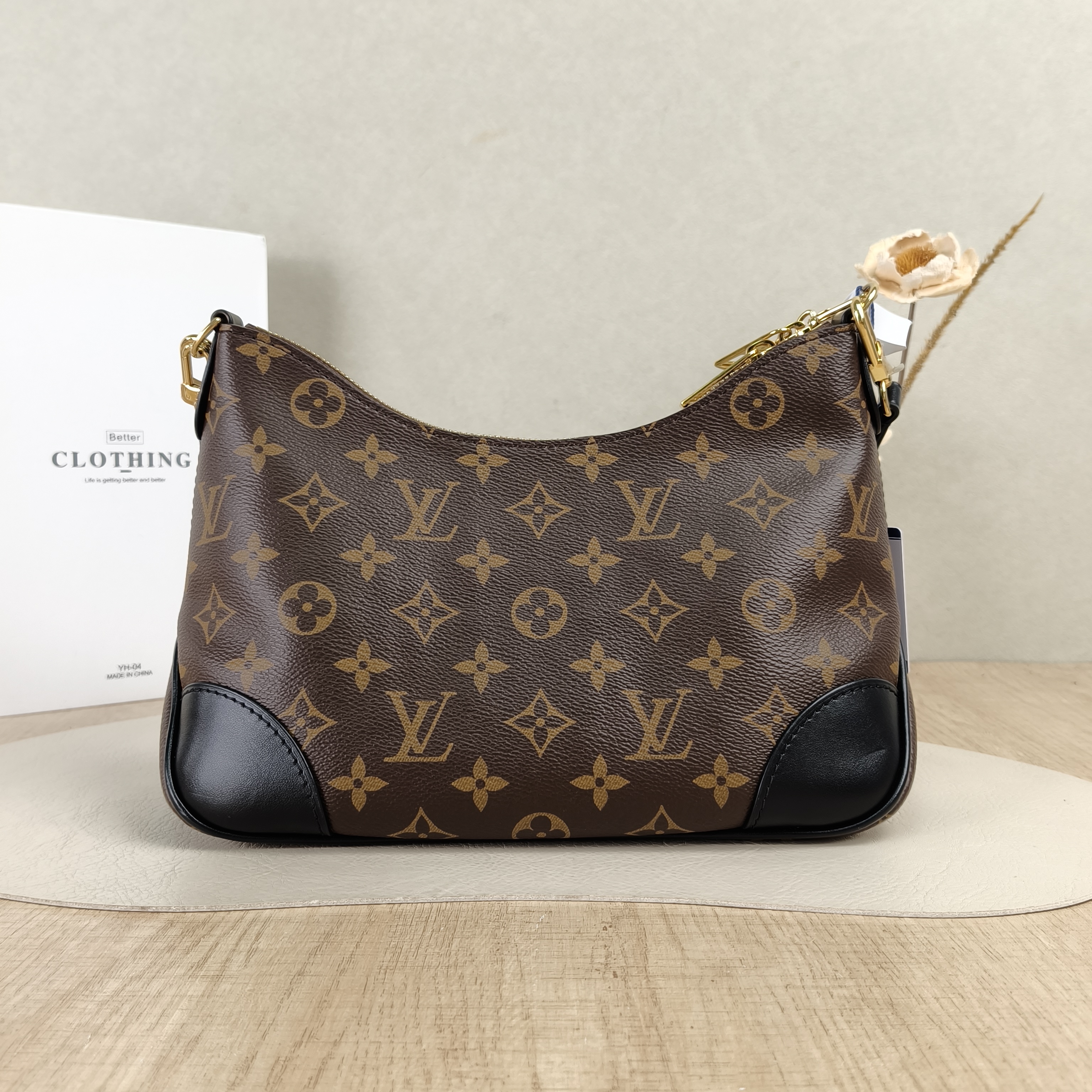 Louis Vuitton Crossbody Bag Boulogne PVC Small26 × 9.5 × 16 cm