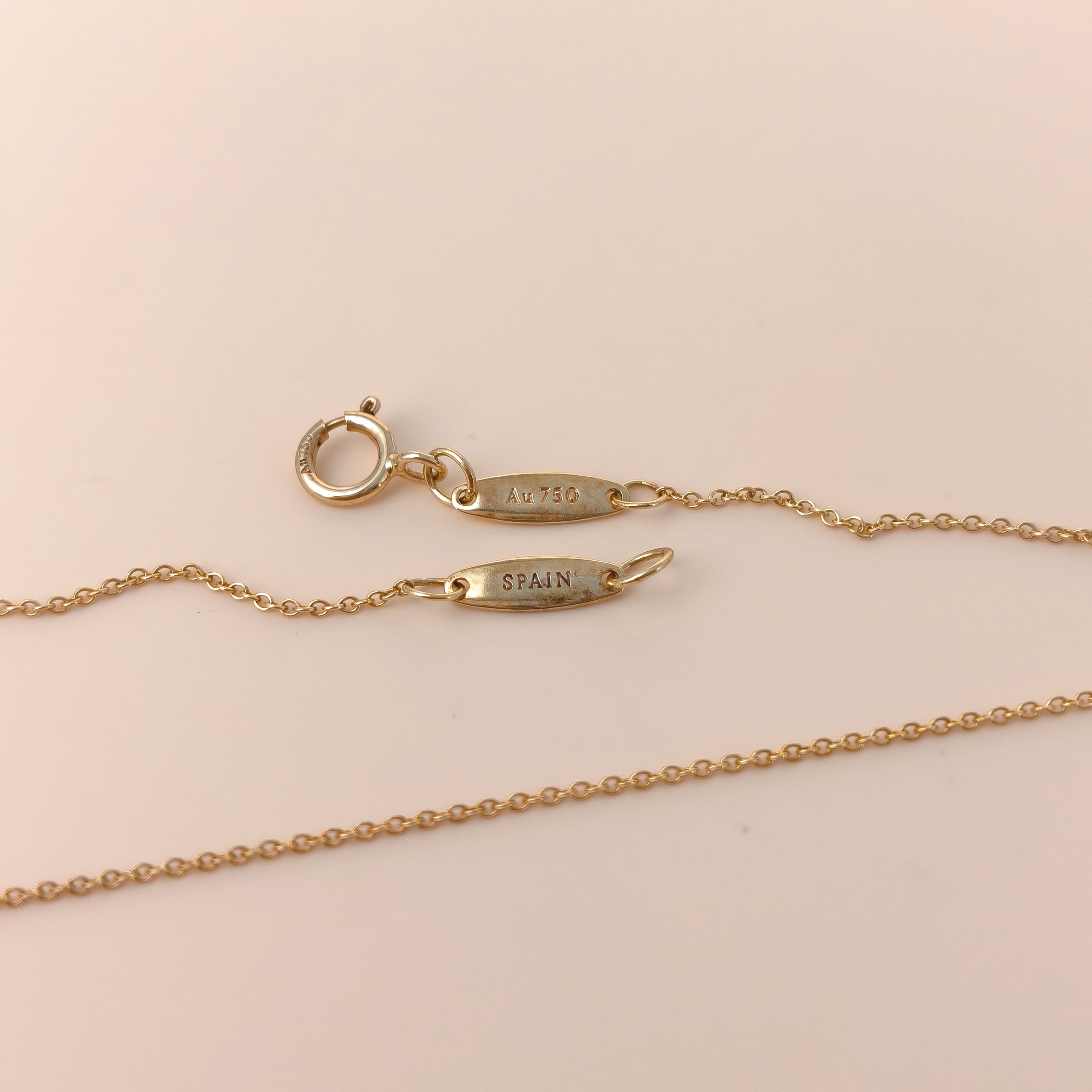 Tiffany&Co. Necklace Elsa Peretti Collection Open Heart Necklace Yellow Gold 18KY ellow Gold One Size40cm — cover view 8 of 8