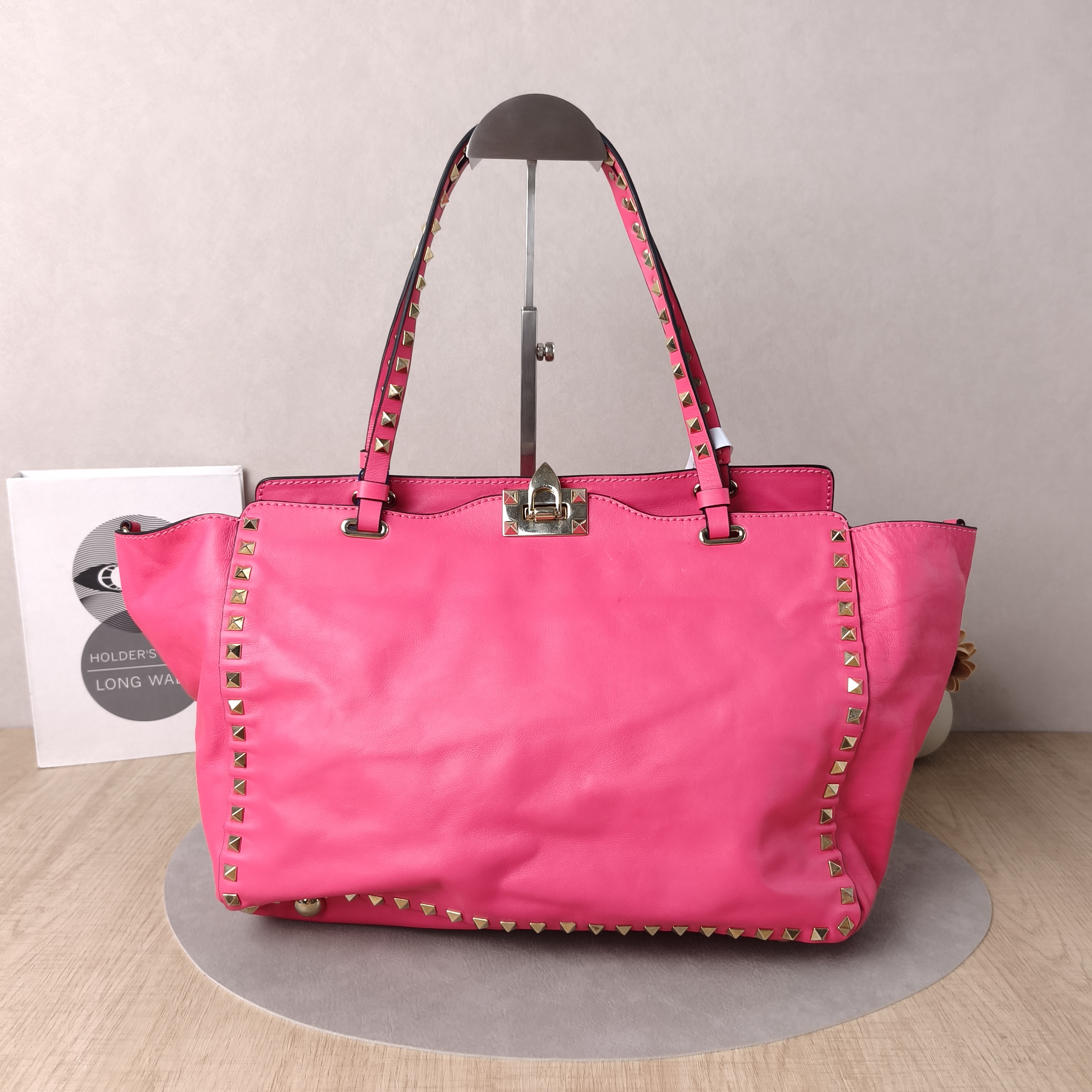 Valentino Top Handle Bag Tote Bag Red Calfskin One Size32 × 13 × 26 cm — cover view 3 of 5