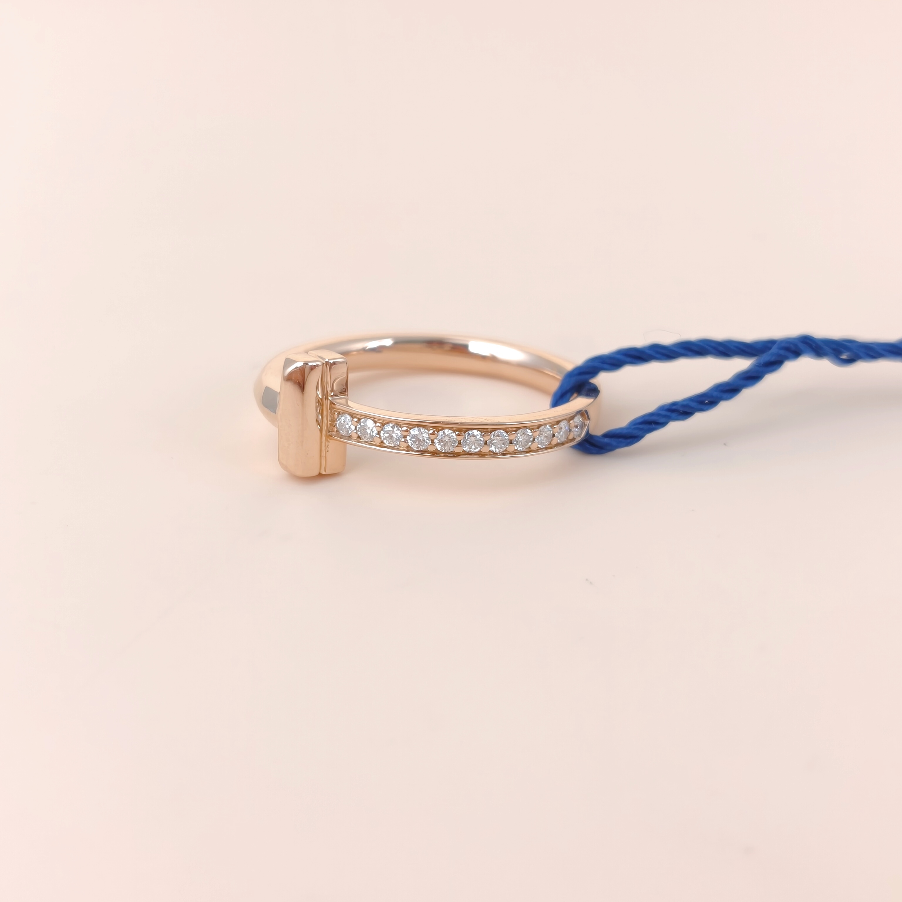 Tiffany&Co. Ring T Collection T1 Ring Rose Gold Diamond18KR ose Gold One Size51 — cover view 5 of 7