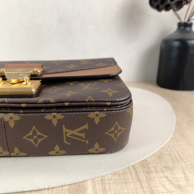 Louis Vuitton Crossbody Bag Marceau Chain Bag Caramel PVC · Calfskin One Size 24.5 × 6.5 × 15 cm — detail view 12 of 13