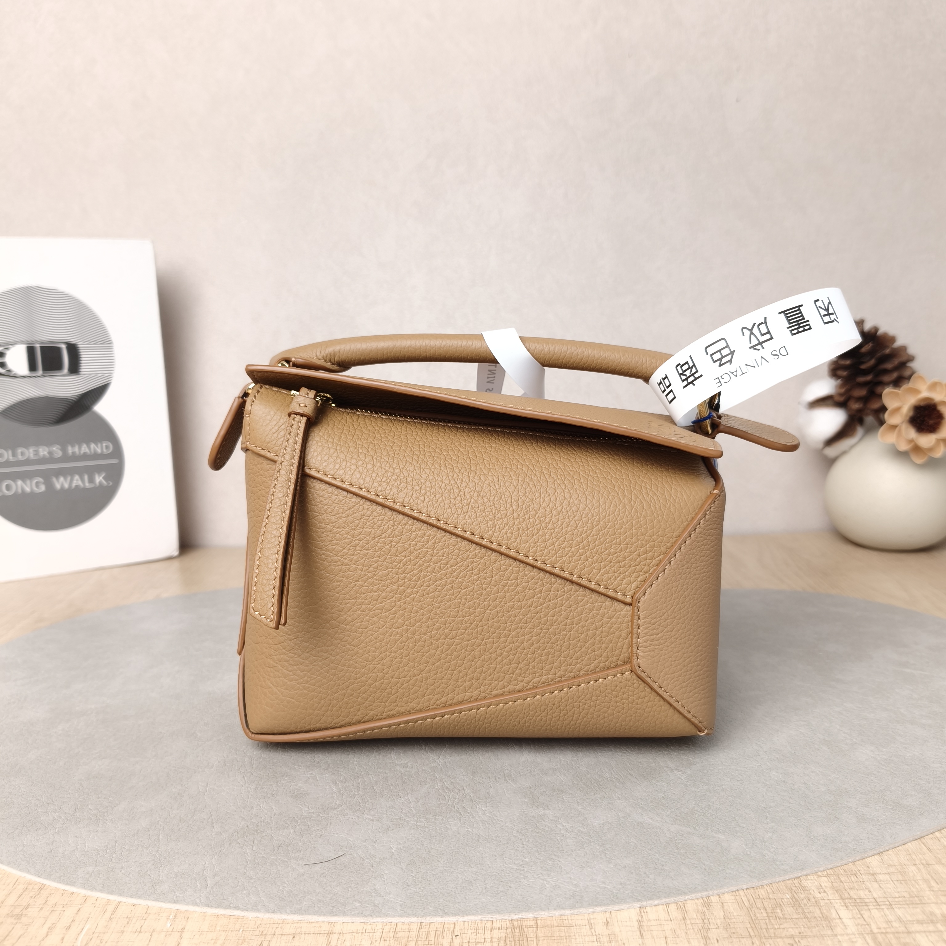 LOEWE Crossbody Bag Puzzle Brown Calfskinmini18 × 8 × 12.5 cm