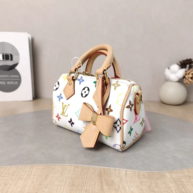 Louis Vuitton Crossbody Bag Speedy Nano Multicolore PVC nano 16 × 7.5 × 10 cm — cover view 4 of 6