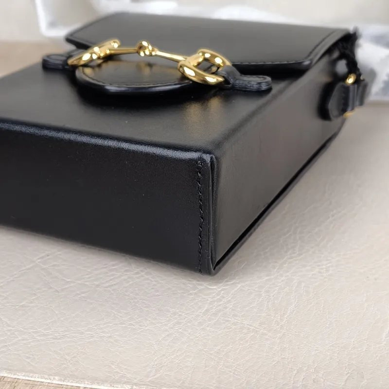 GUCCI Crossbody Bag Horsebit 1955Collection Mini Black Calfskinmini11.5 × 4 × 17 cm — detail view 6 of 10