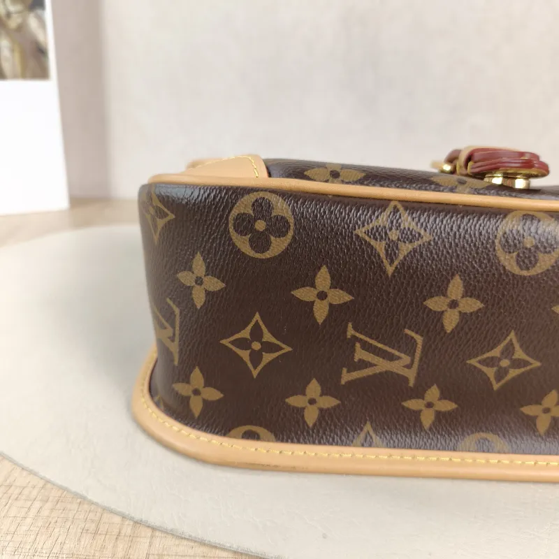 Louis Vuitton Crossbody Bag Diane Baguette Bag Shoulder Strap PVC Small 24 × 9 × 15 cm — detail view 3 of 11