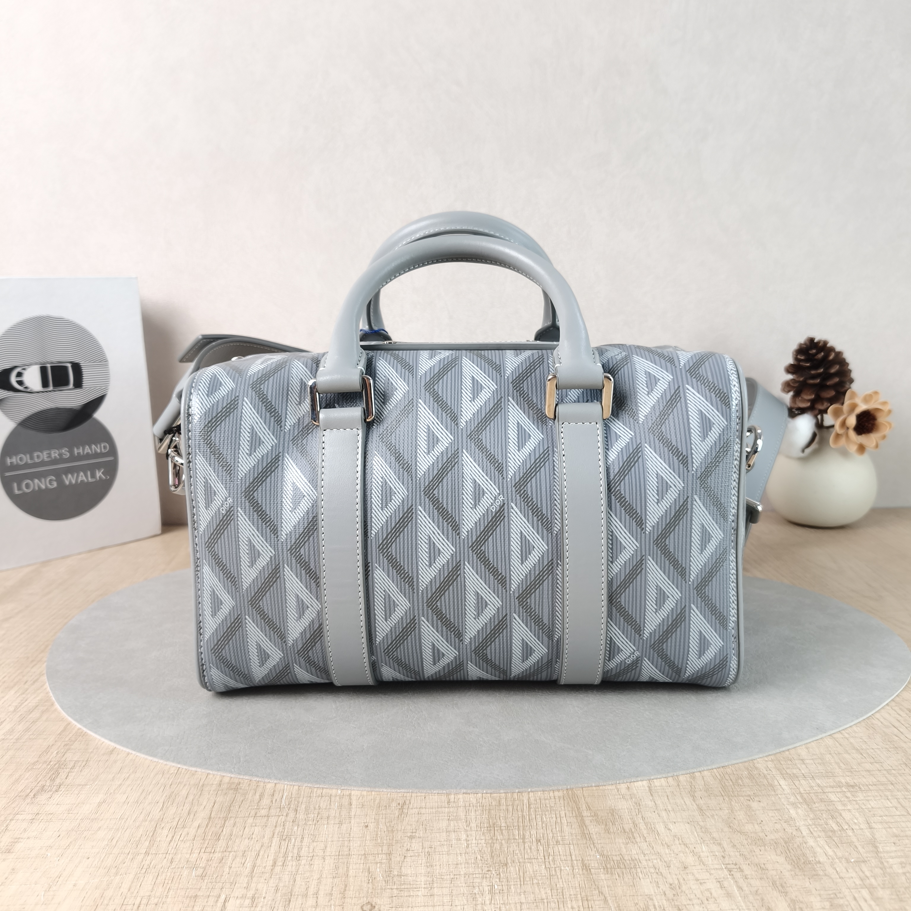 DIOR Top Handle Bag Lingot 26 Shoulder Bag Grey PVC One Size26 × 14.5 × 16 cm — cover view 3 of 5