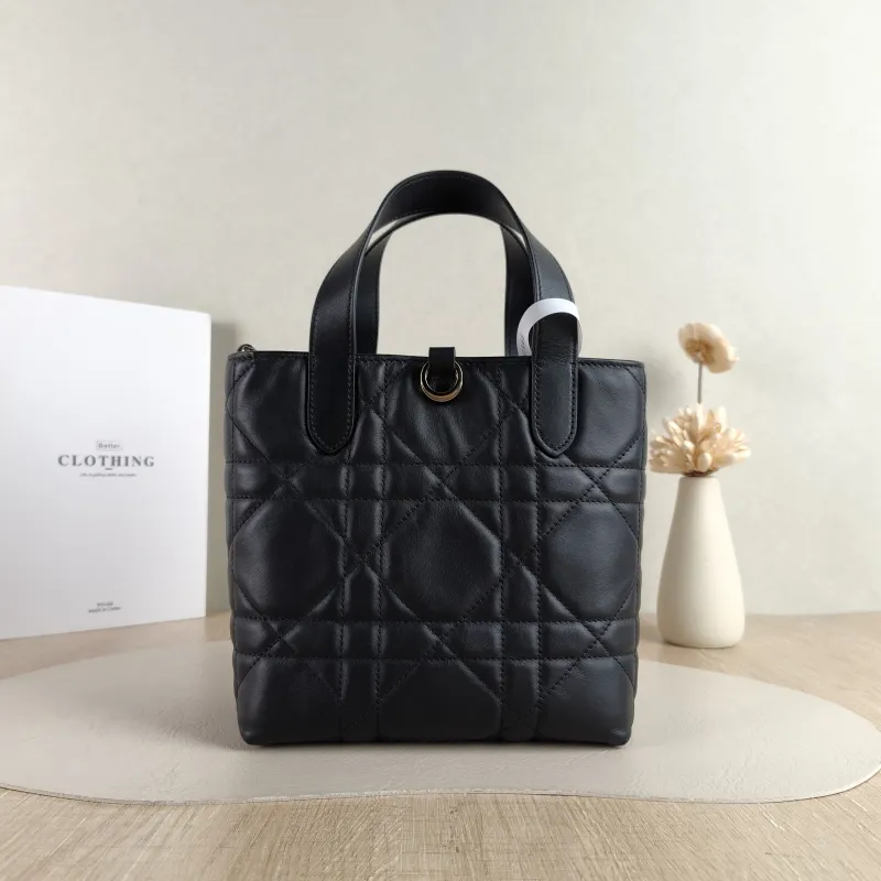 DIOR Shoulder Bag TOUJOURS Edition Black Calfskin Small 18.5 × 12 × 18.5 cm — cover view 4 of 6