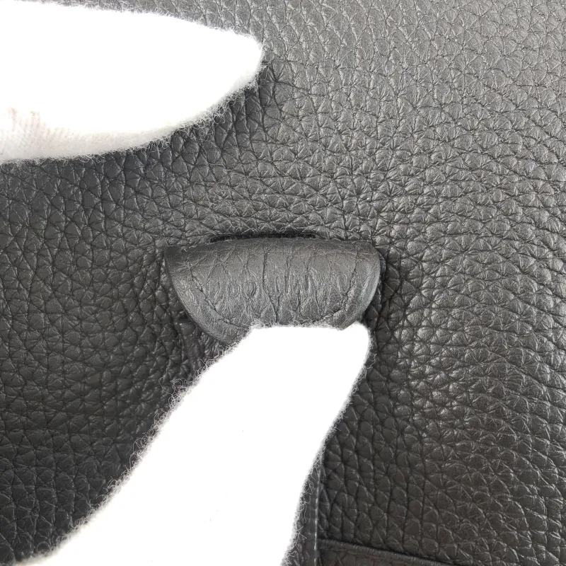 Hermès Crossbody Bag Evelyne 29 29Black Silver-Tone Hardware Clemence Taurillon TC Calfskin Small29 × 8 × 30 cm — detail view 9 of 12