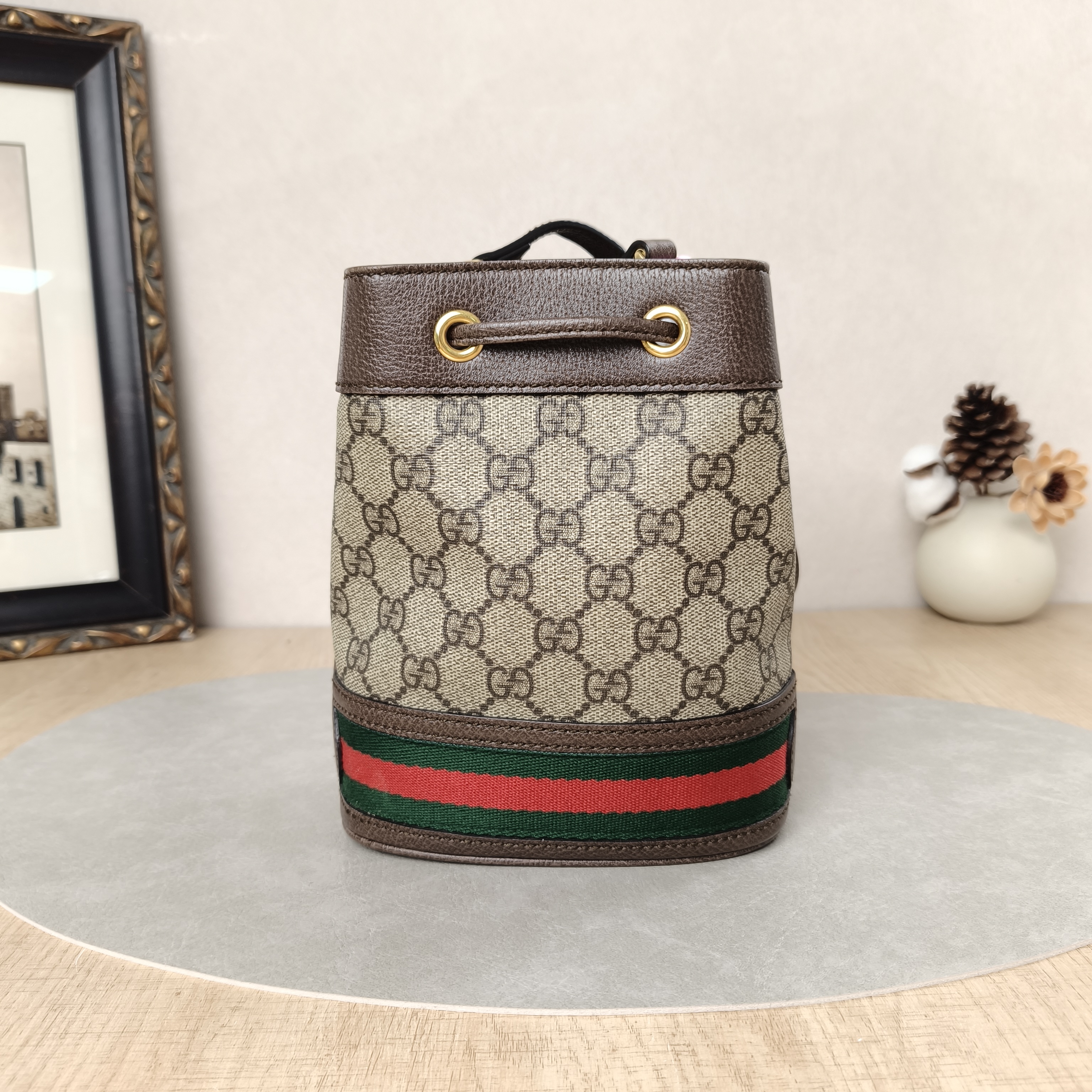 GUCCI Shoulder Bag Ophidia Bucket Bag Monogram PV Cmini15.5 × 9 × 19 cm — cover view 2 of 5