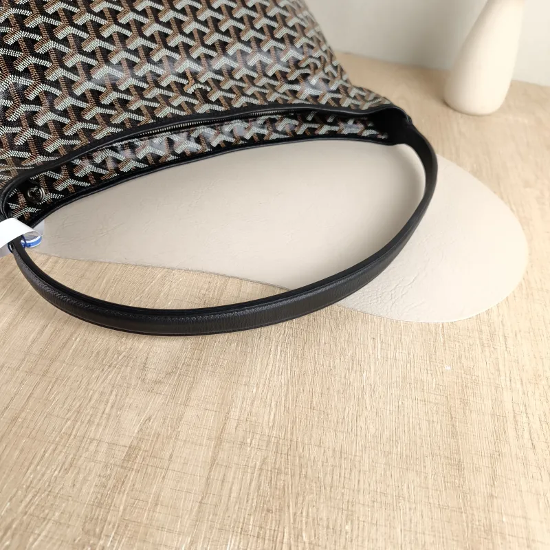 GOYARD Shoulder Bag Boheme Hobo​ Black ine Canvas Small 43 × 14 × 27 cm — detail view 1 of 10