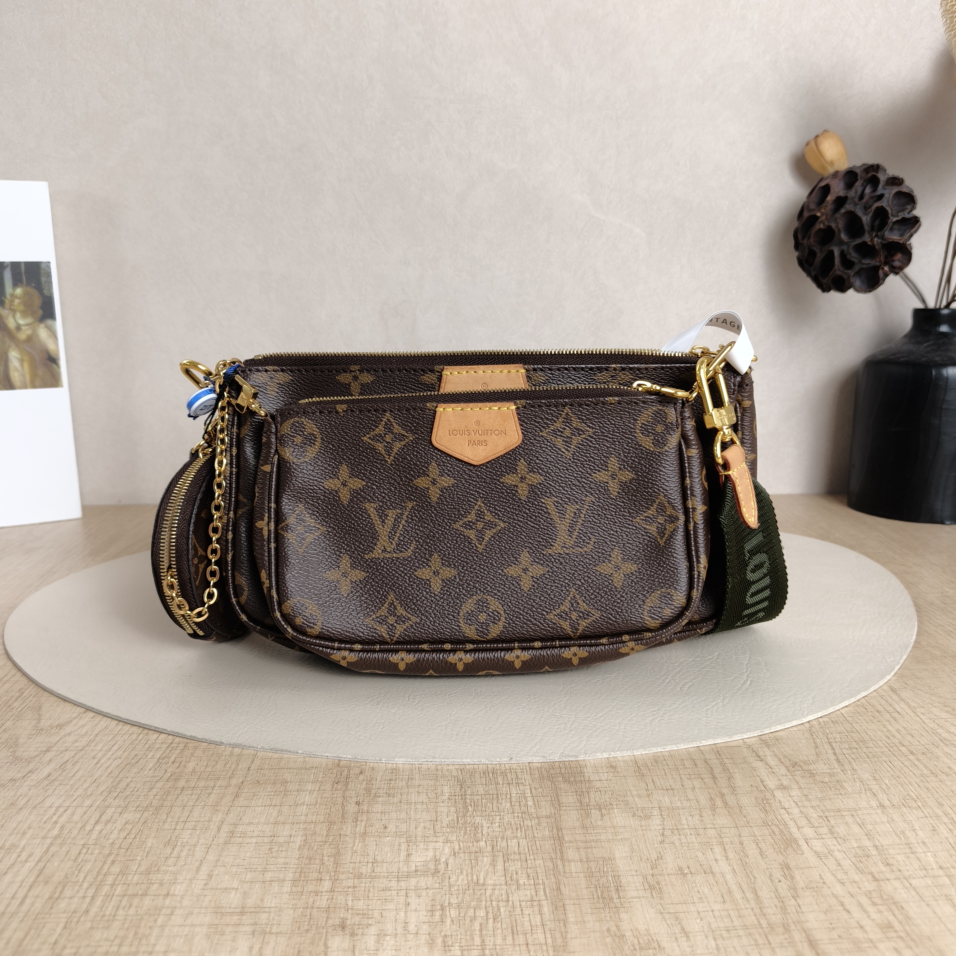 Louis Vuitton Crossbody Bag Multi Pochette Accessoires Shoulder Strap PVC Small24 × 4 × 13.5 cm