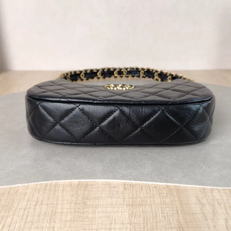 Chanel Shoulder Bag hobo 19 Black Lambskin Small 20 × 4.5 × 13 cm — cover view 2 of 5